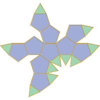 Dodecaedro metabiaumentado (J60)