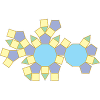 Rombicosidodecaedro metabidiminuído (J81)