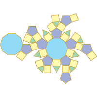 Rombicosidodecaedro parabidiminuído (J80)