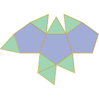 Icosaedro tridiminuído aumentado (J64)