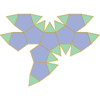 Dodecaedro triaumentado (J61)