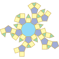 Rombicosidodecaedro diminuído (J76)