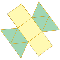 Bipirâmide triangular alongada (J14)