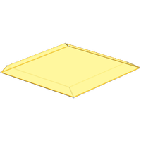 Romboedro obtuso de ouro