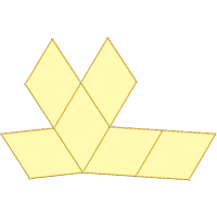 Acute golden rhombohedron