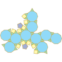 Metabiaugmented trunc. dodecahedron (J70)