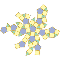 Metabigyrate rhombicosidodeca. (J74)