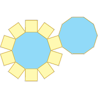 Decagonal prism