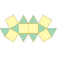 Triangular orthobicupola (J27)