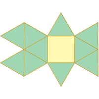 Prisma triangular biaumentado (J50)