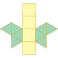 Bipirmide quadrada alongada (J15)