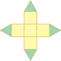 Elongated square pyramid (J8)
