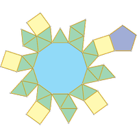 Cpula pentagonal giroalongada (J24)