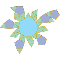 Gyroelongated pentagonal rotunda (J25)