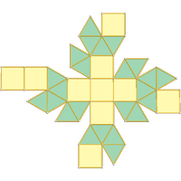 Gyroelongated square bicupola (J45)
