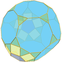 Metabiaugmented trunc. dodecahedron (J70)