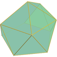 Metabidiminished icosahedron (J62)