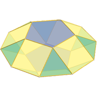 Pentagonal gyrobicupola (J31)