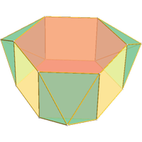 Triaugmented hexagonal prism J57)