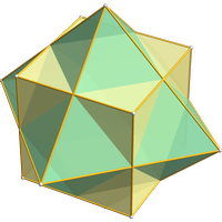Cube-octahedron compound
