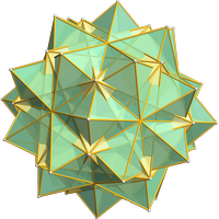 Composé de cinq cubes et cinq octaèdres