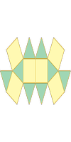 Orthobicoupole triangulaire (J27)