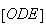 $\left[ ODE\right] $