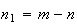 $n_{1}=m-n$
