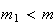 $m_{1}<m$